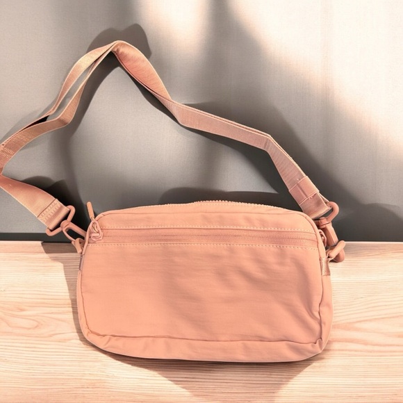 Naomi nylon Pink Crossbody Bag with Adjustable Strap - Picture 3 of 4